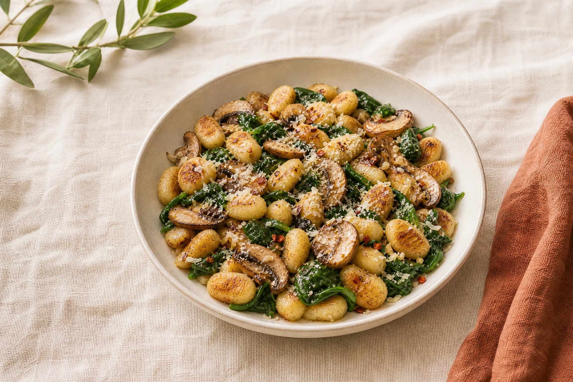 Garlic Mushroom Gnocchi