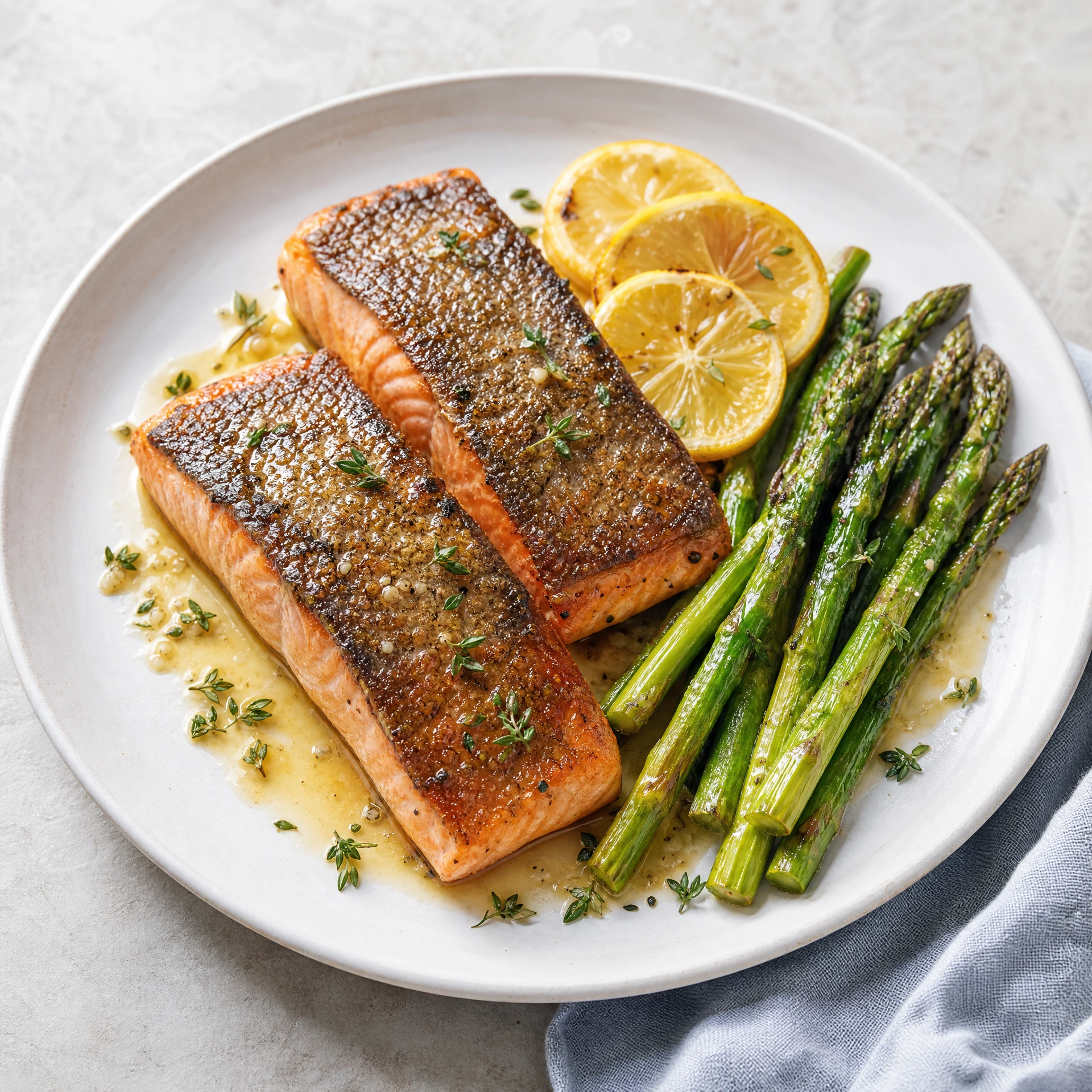 Pan-Seared Salmon with Asparagus