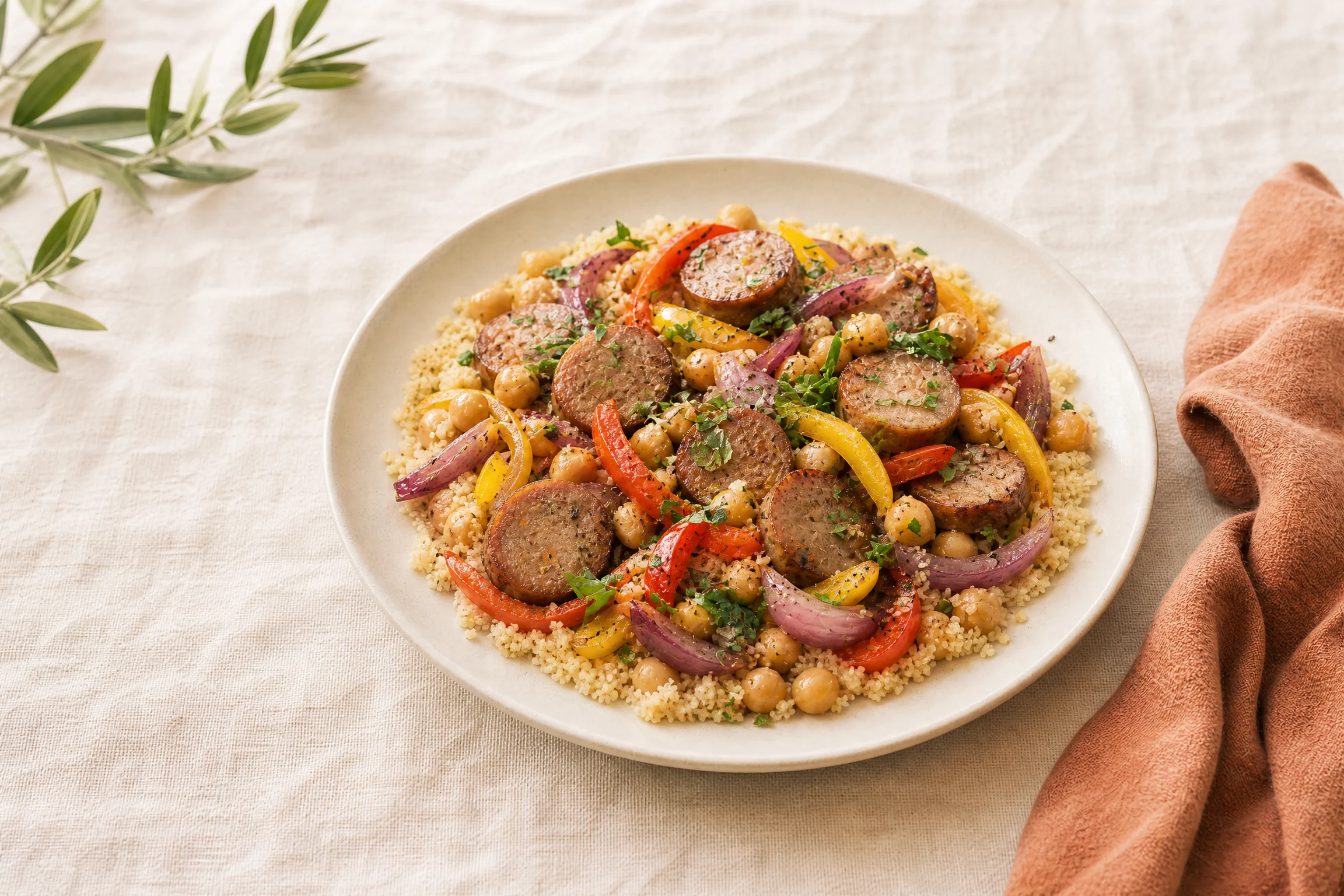 Sausage, Peppers & Couscous